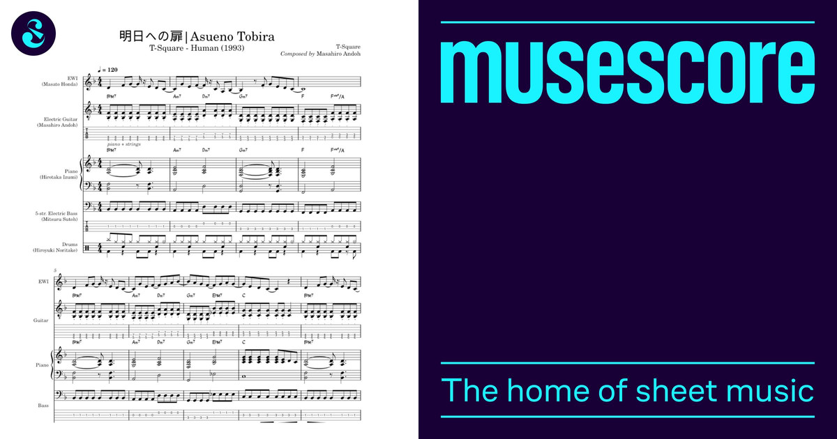 T-SQUARE BAND SCORE 「HUMAN」 Tooi Taiko – T-Square (full arrangement) Sheet Music for
