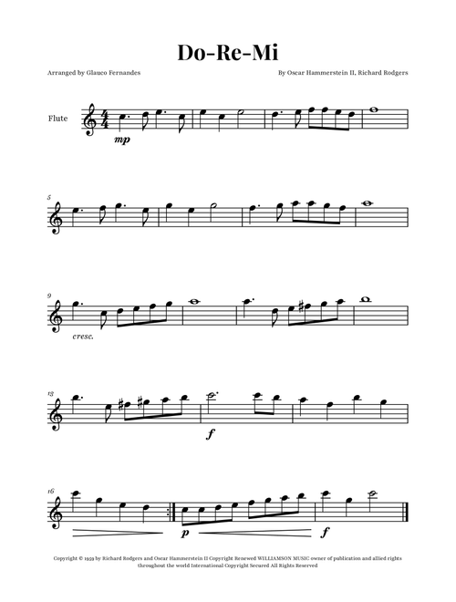 Do-Re-Mi (Arr. Glauco Fernandes) - Various Artists (Flute Solo)