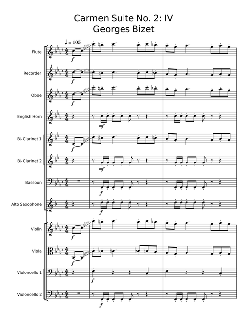 Carmen Suite No.2 - Georges Bizet