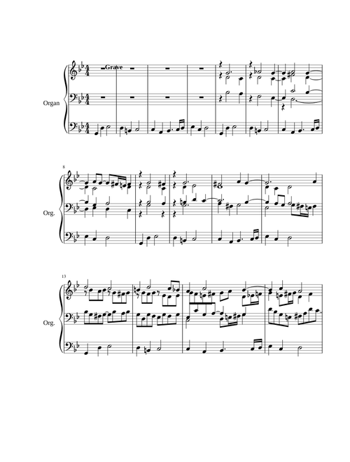 Passacaglia and Fugue in G minor