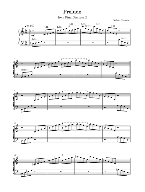 Final fantasy prelude – Nobuo Uematsu