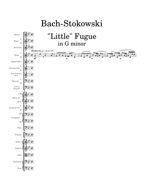 Fugue in G minor [Bach-Stokowski]