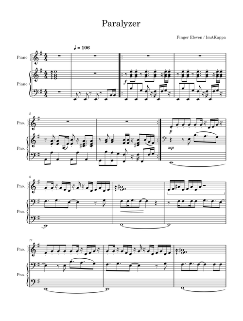 Paralyzer - Finger Eleven