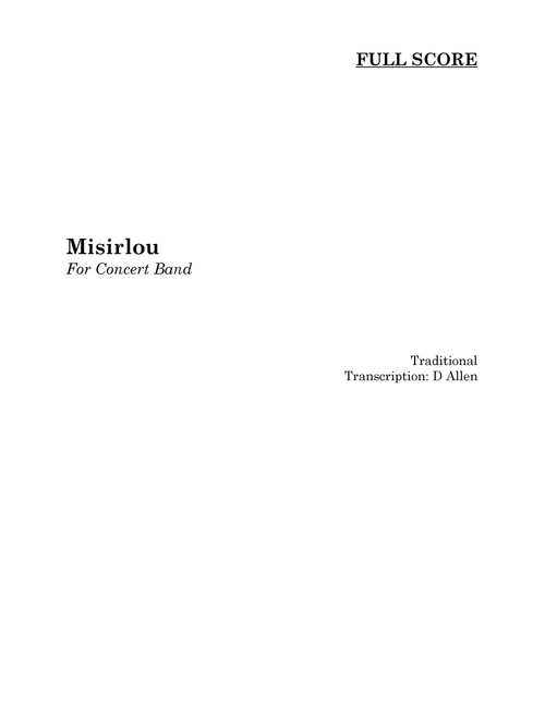 Misirlou (Arr. Dan Allen) - Traditional (Concert Band)