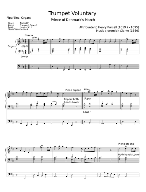 Trumpet voluntary - Henry Purcell