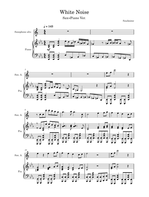 White Noise Sax/Piano - Tokyo Revengers OP2