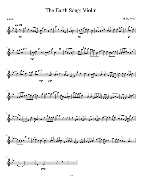 The Earth Song: Violin