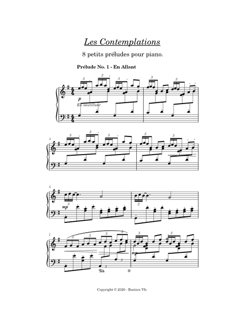 Les Contemplations // 8 petits préludes pour piano // Op. 3, No. 6