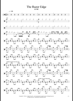 Free The Razors Edge by AC/DC sheet music | Download PDF or print