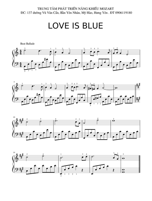 LOVE IS BLUE
