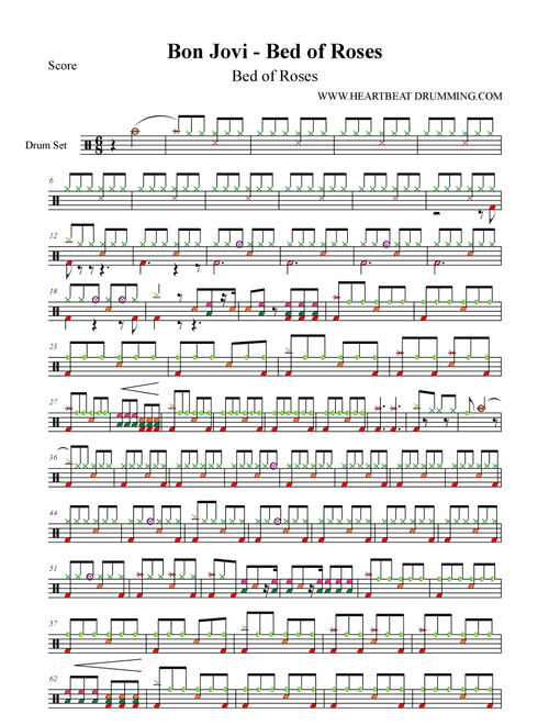 Bed Of Roses (Arr. Lior Passi) - Bon Jovi (Drums)