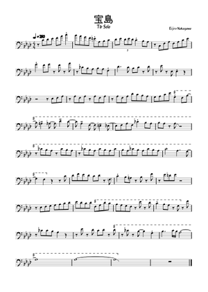 宝島 - 和泉宏隆 Sheet Music with Chords for Trombone, Tuba, French