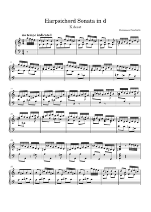 Toccata in D minor - Domenico Scarlatti Sheet Music for