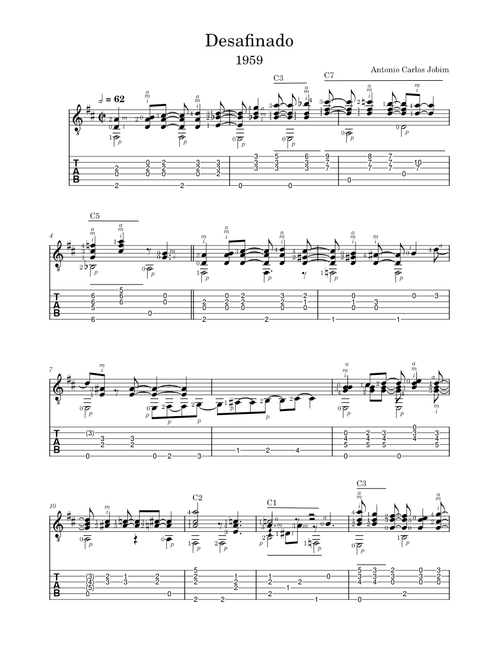 Desafinado – Antônio Carlos Jobim - arr. by Brian Hodel