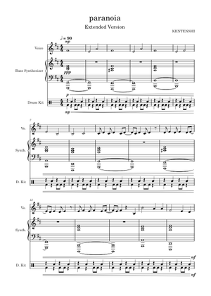 Paranoia – KENTENSHI Paranoia-KENTENSHI Sheet Music for
