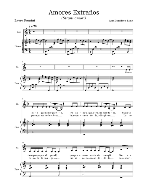 Amores Extraños(Strani amori) – Laura Pausini