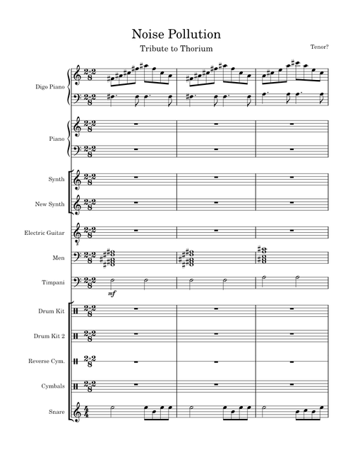 Golden Hope - TizThorium (Tenor arrangement)