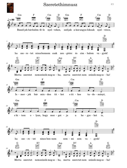 Szeretethimnusz – Religious Song