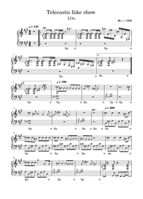 Free 凛として時雨 sheet music | Download PDF or print on MuseScore.com