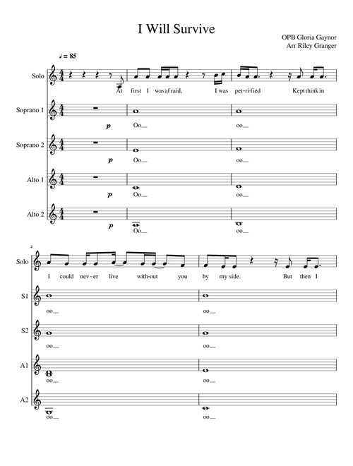 I Will Survive (SSAA a cappella)