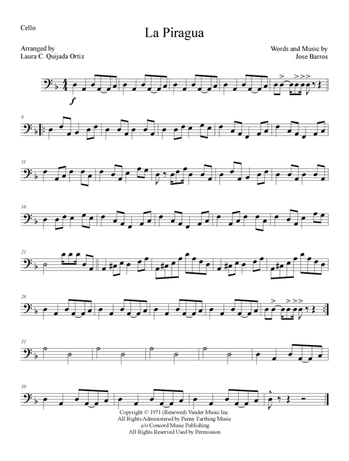 La Piragua (Arr. Laura C. Quijada Ortíz) - Jose Barros (Orchestra)
