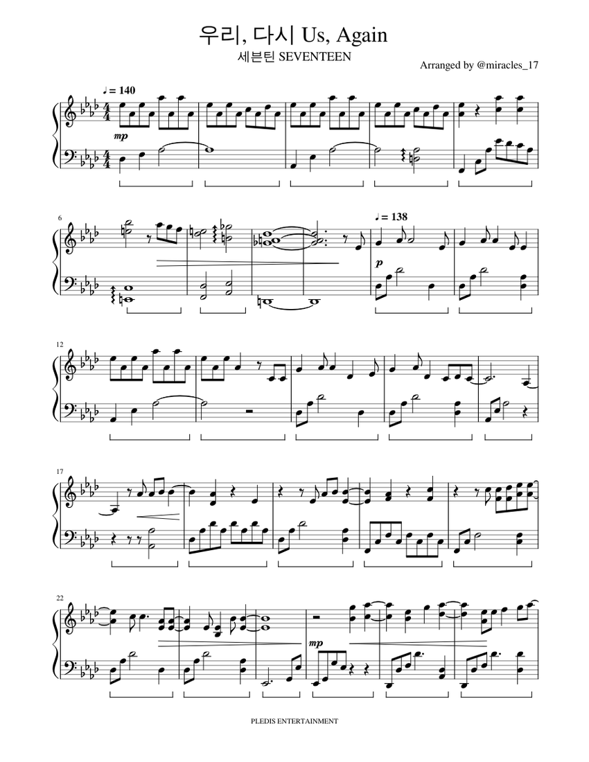 【SEVENTEEN】THE PIANO SCORE⚠️専用⚠️ セブンティーン (Seventeen) – YOASOBI Sheet Music for Piano