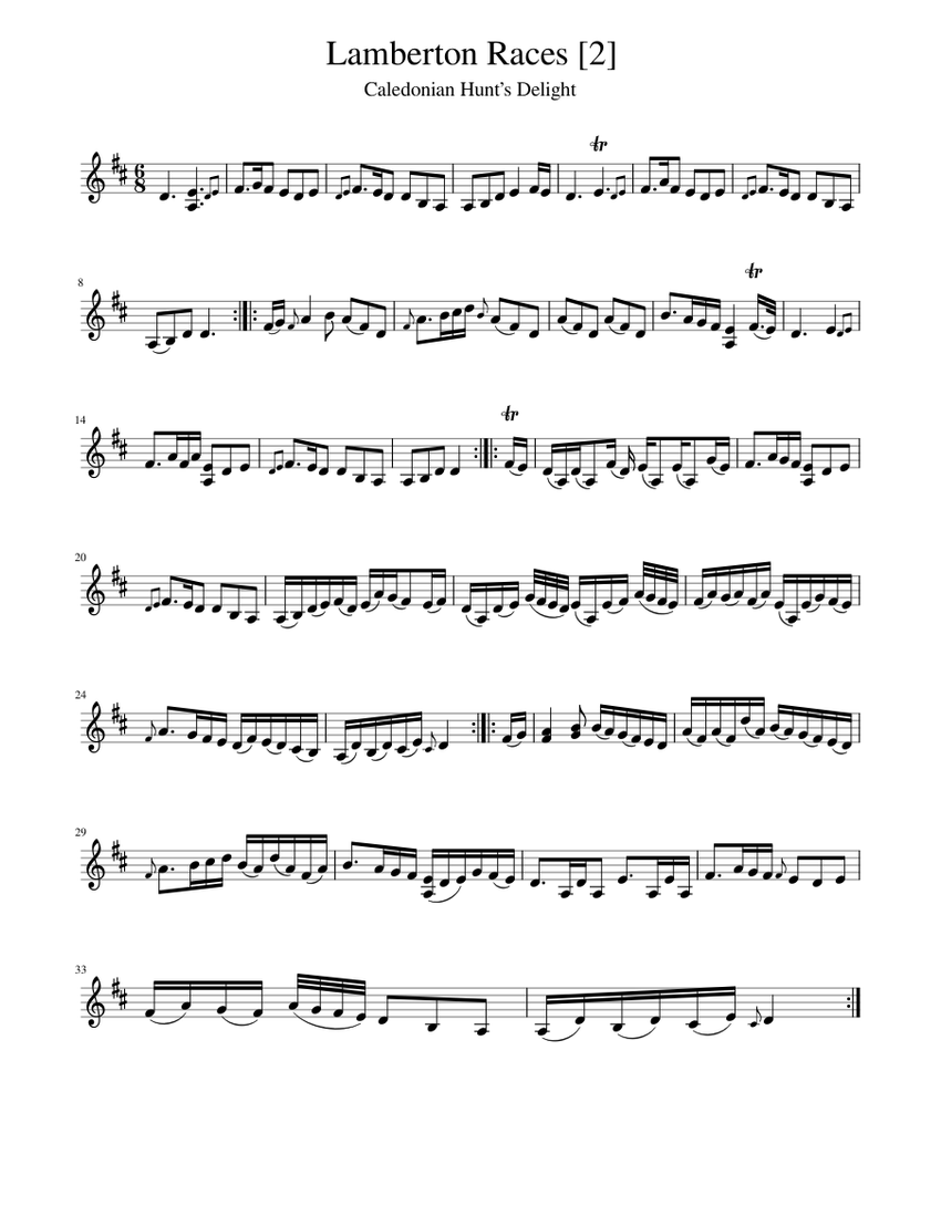 Lamberton Races Sheet music for Piano (Solo)