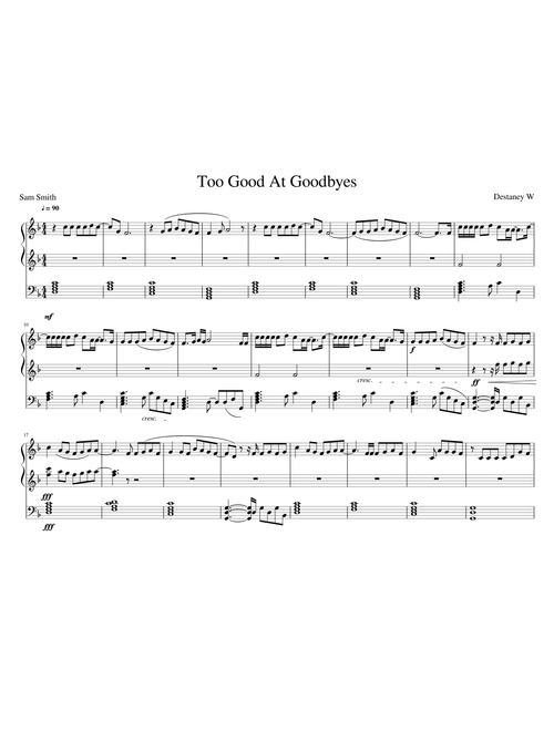Sam Smith - Too Good At Goodbyes 