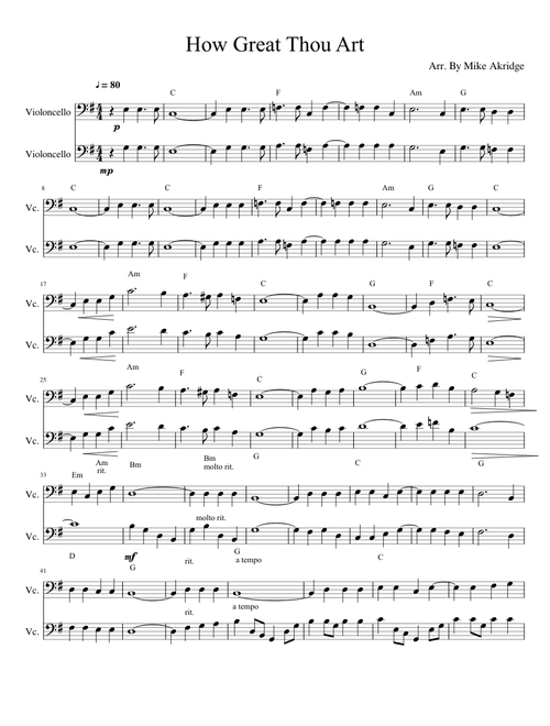 How Great Thou Art D&M