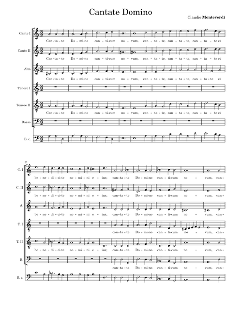 Cantate Domino - Monteverdi