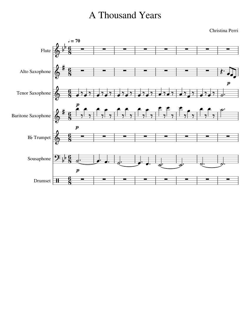 Thousand years saxophone top