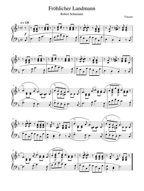 Schumann - Fröhlicher Landmann