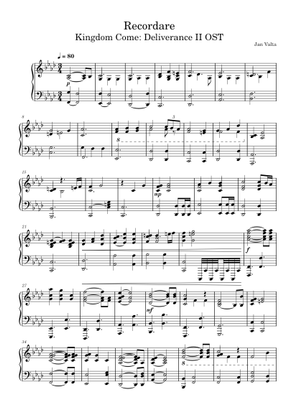 Kingdom Come: Deliverance – Jan Valta and Adam Sporka (guitar tab