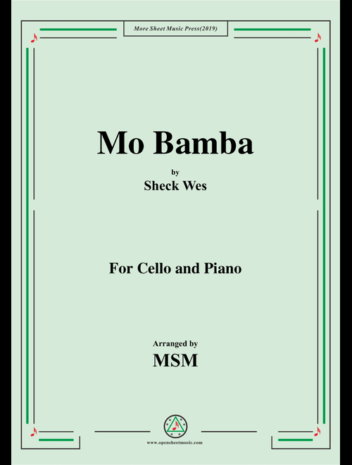 Mo Bamba (Arr. Open Cloud) - Sheck Wes (Cello and Piano)
