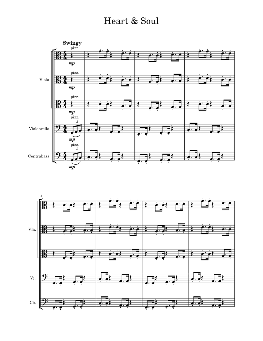 Heart and soul Hoagy Carmichael 8 Pages of Heart and Soul bass line