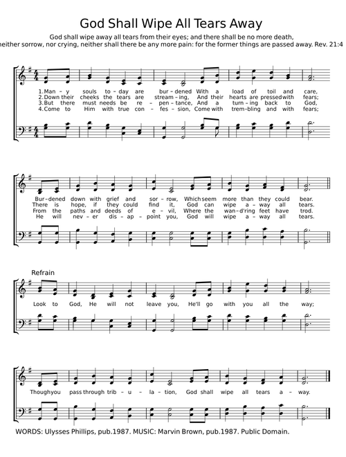 God Shall Wipe All Tears Away - Ulysses Phillips