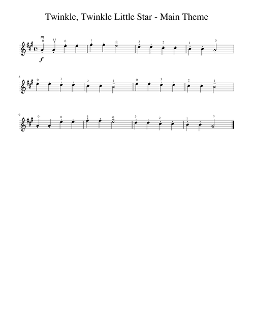 Twinkle, Twinkle Little Star - Main Theme