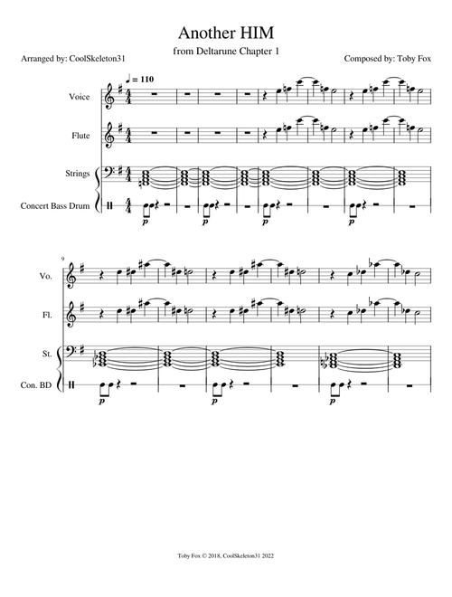 ANOTHER HIM – Toby Fox : Deltarune Orchestrated