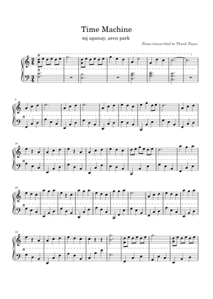 Time machine (ft. aren park) – mj apanay Sheet Music for Piano (Solo ...