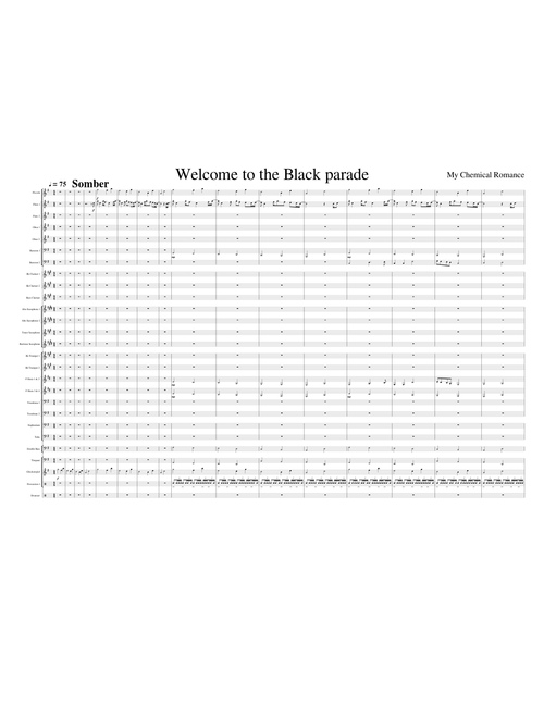 Welcome to the Black parade - My Chemical Romance