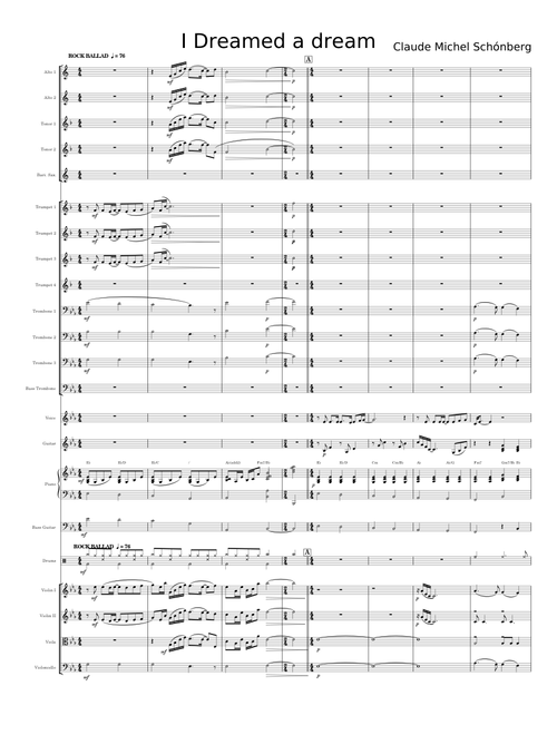 I Dreamed A Dream - Claude-Michel Schonberg
