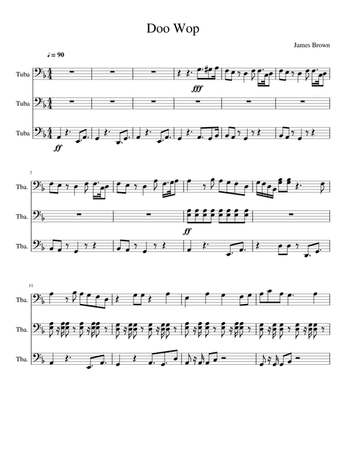 Doo Wop Jsu Tuba Fanfare