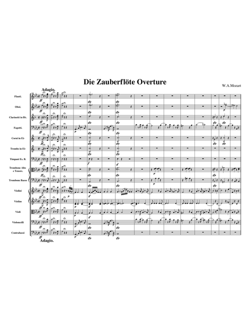 W.A.Mozart - Die Zauberflöte (The Magic Flute) - Overture