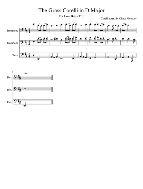 The Gross Corelli in D Major
