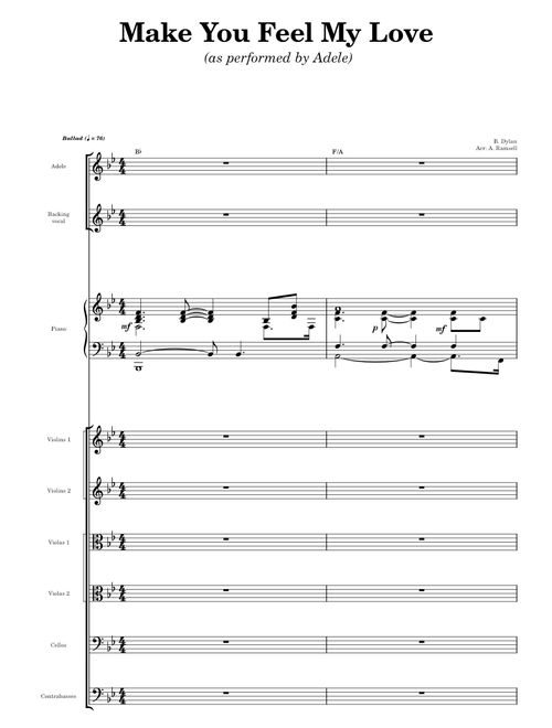 Make You Feel My Love – Adele