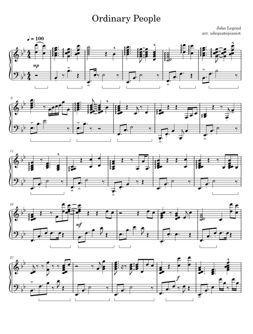 Ordinary People - John Legend
