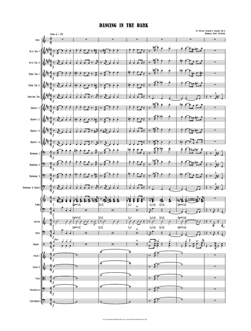 Dancing In The Dark (Arr. Daryl McKenzie) - John Barker (Large Ensemble)