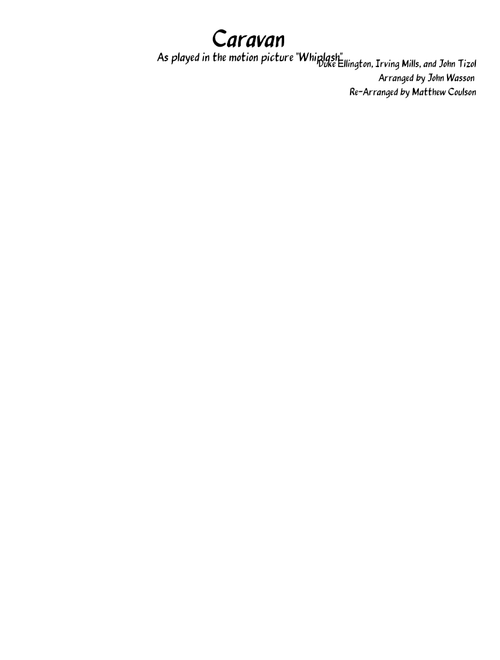 Caravan (From Whiplash) – mgory2000