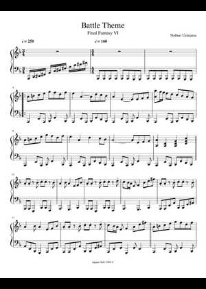 Final Fantasy XII (Main Theme) Sheet Music for Piano (Solo) Easy