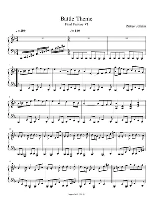 Final Fantasy XII (Main Theme) Sheet Music for Piano (Solo) easy Final Fantasy XII (Main Theme) Sheet Music for Piano (Solo) easy